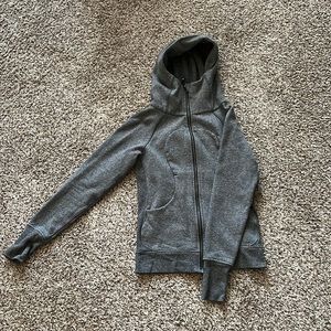 Lululemon Scuba full zip hoodie, grey size 4